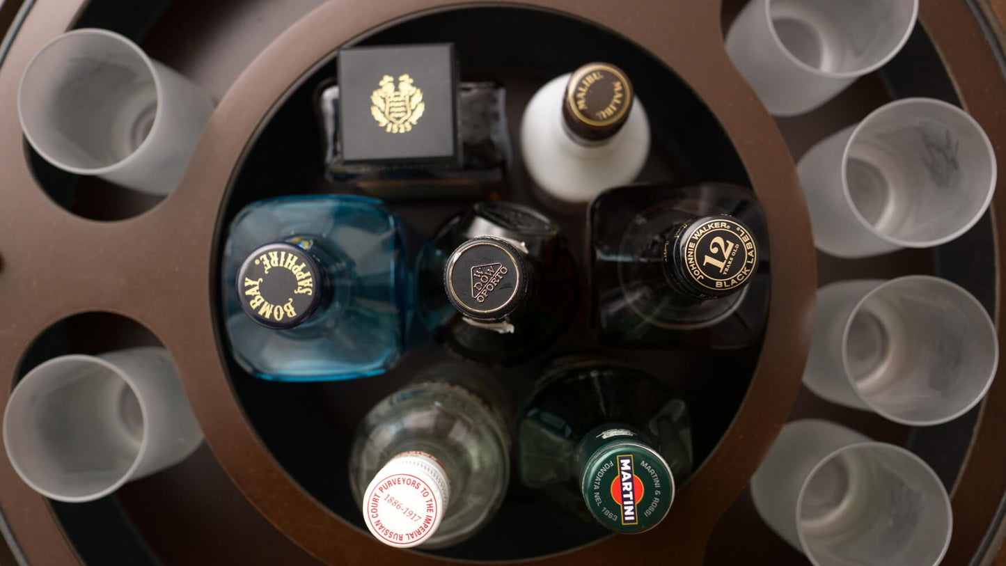 Unbekannt Große Bar Globe Drinks Cabinet mit Echtheitszertifikat