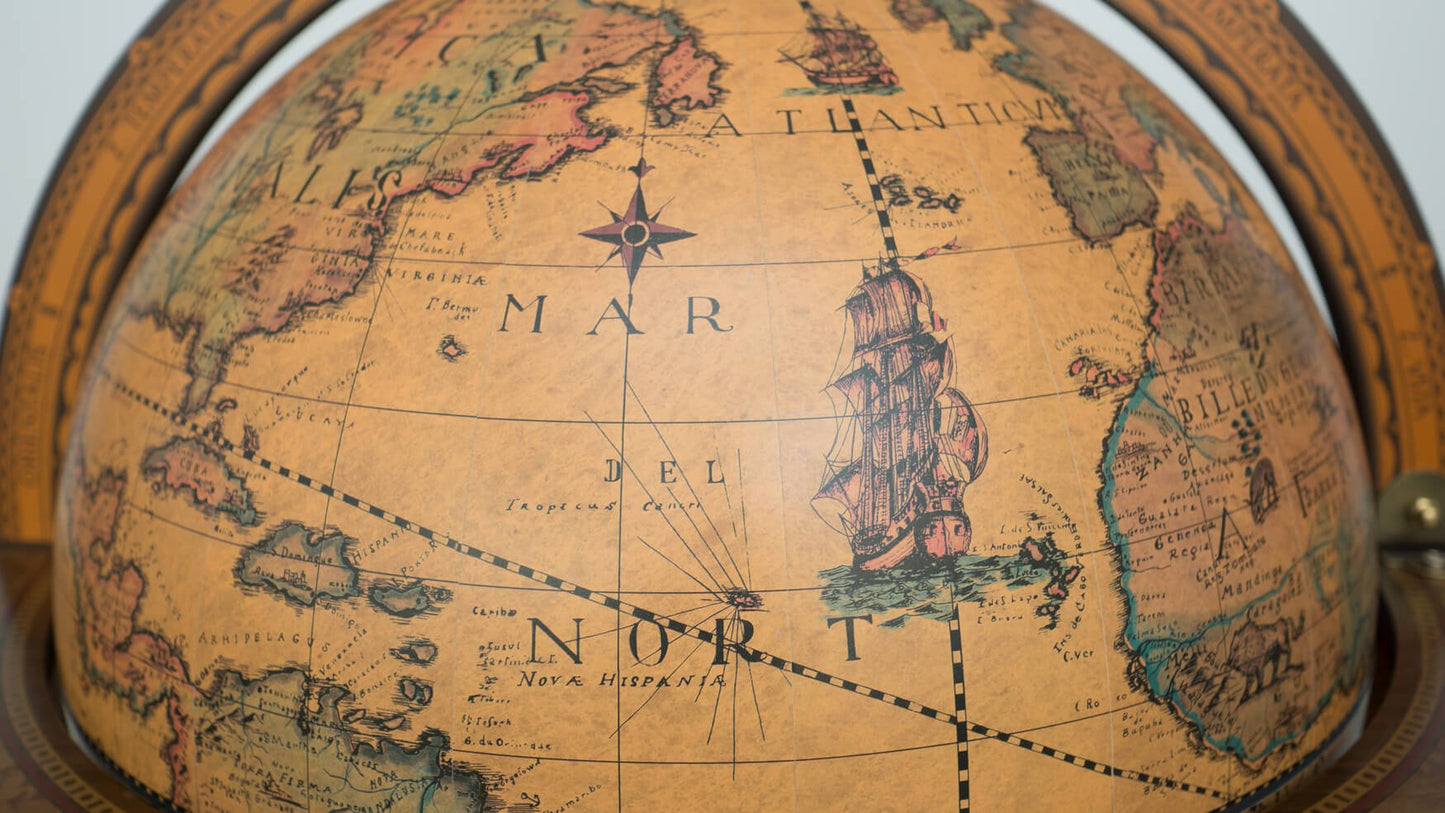 Unbekannt Große Bar Globe Drinks Cabinet mit Echtheitszertifikat