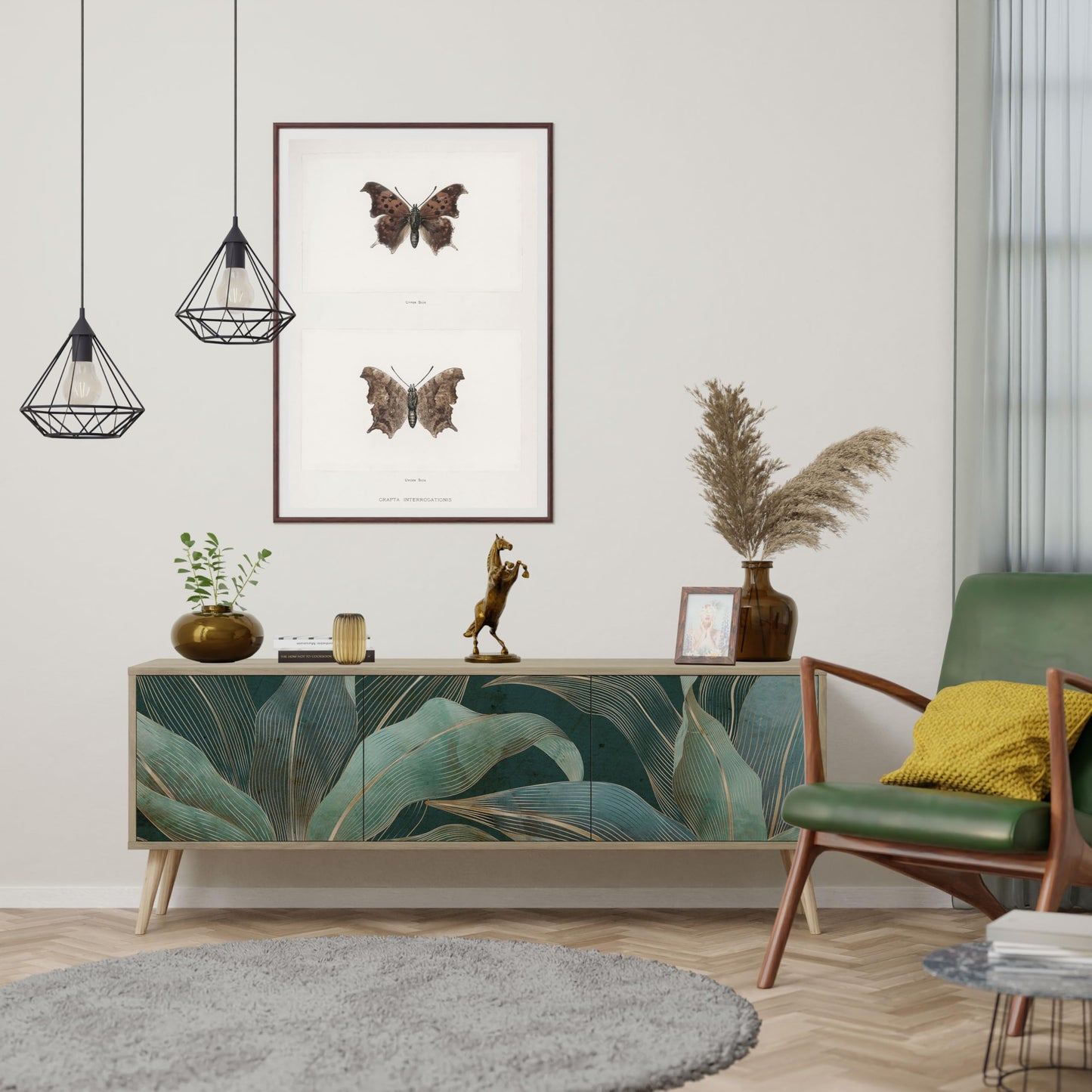 Healancy Biomedical TV-Schrank in Riva-Eiche, Lowboard & Sideboard mit Türen, Stauraum & modernem Design – ideal als Fernseh- und Wohnzimmermöbel.