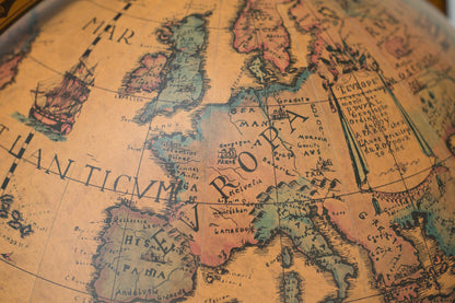 Unbekannt Große Bar Globe Drinks Cabinet mit Echtheitszertifikat