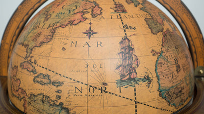 Unbekannt Große Bar Globe Drinks Cabinet mit Echtheitszertifikat