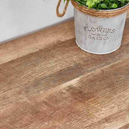 FATORRI Industrieller Weinbarschrank aus rustikaler Eiche, mit Weinregal, Stauraum für Gläser & Likör, Sideboard & Buffetschrank im Landhausstil.